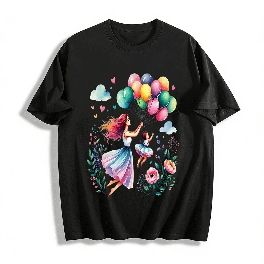 Mother Daughter Balloon Print Casual Parent-child Top Pure cotton T-shirt XXS
Mother Daughter Balloon Print Casual Parent-child Top Pure cotton T-shirt XXS