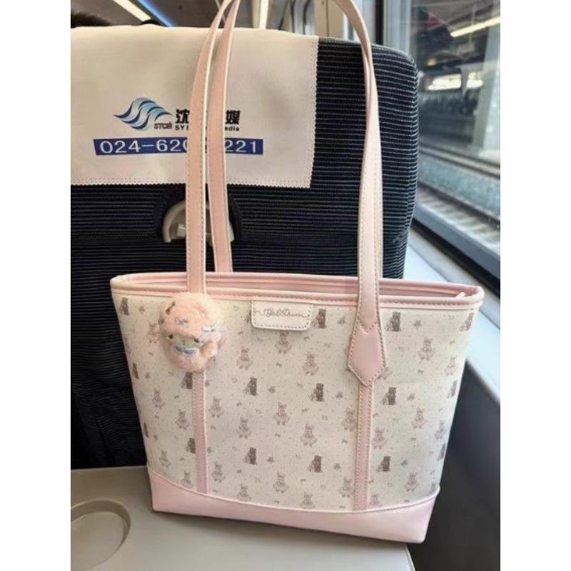 Niche girl bags, new tote bags, large-capacity cute handbags, student commuting shoulder bags in class розовый
Niche girl bags, new tote bags, large-capacity cute handbags, student commuting shoulder bags in class розовый