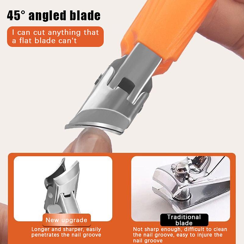 Anti-Splash Nail Clippers Large Size Abs Stainless Steel Toenail Cutter Diagonal Pliers Manicure Tools Household Nails Art Tool A
Anti-Splash Nail Clippers Large Size Abs Stainless Steel Toenail Cutter Diagonal Pliers Manicure Tools Household Nails Art Tool A