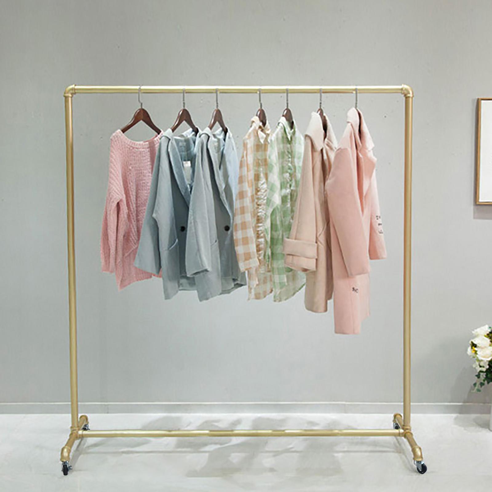 Mobile Clothes Rack with Wheels, Free Standing Garment Rack with Capacity 100lbs, Home Rolling Coat Rack for Closet Organization золотой
Mobile Clothes Rack with Wheels, Free Standing Garment Rack with Capacity 100lbs, Home Rolling Coat Rack for Closet Organization золотой