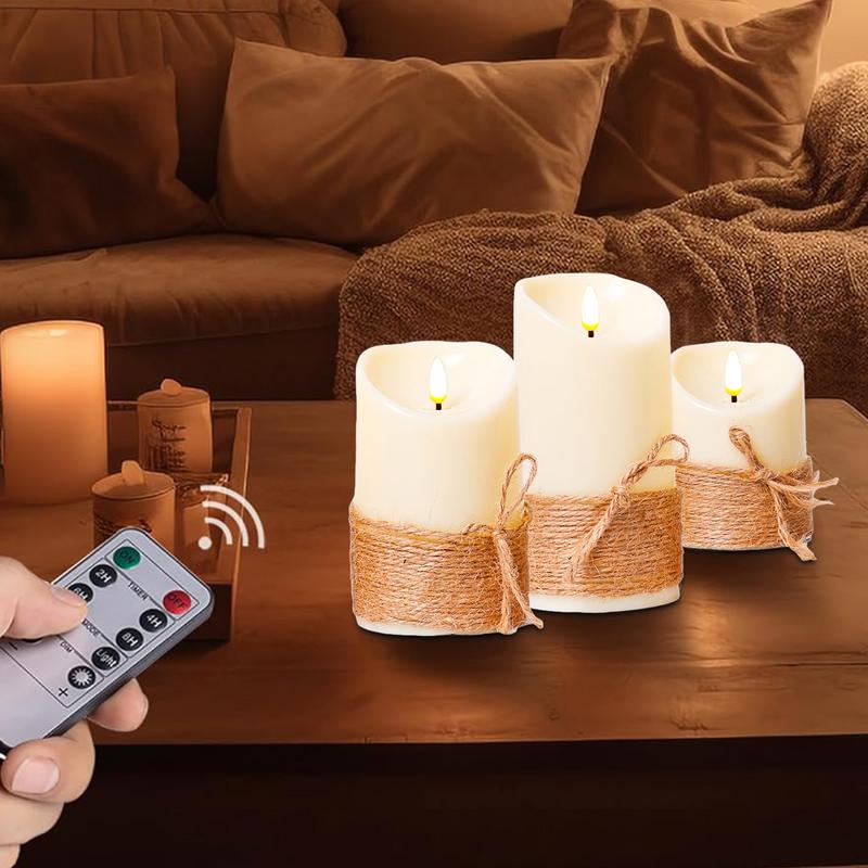 Flameless LED Candles 3Pcs Flame Pillar Candles with Remote Control and Timer Candle Flickering Realistic Candle Gift Set белый 
Flameless LED Candles 3Pcs Flame Pillar Candles with Remote Control and Timer Candle Flickering Realistic Candle Gift Set белый