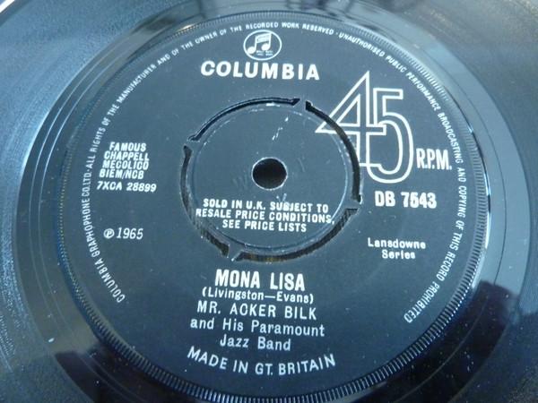 7inch Record ACKER BILK HIS PARAMOUNT JAZZ BAN Mona Lisa DB7543 Columbia 1965 UK Jazz Used
7inch Record ACKER BILK HIS PARAMOUNT JAZZ BAN Mona Lisa DB7543 Columbia 1965 UK Jazz Used