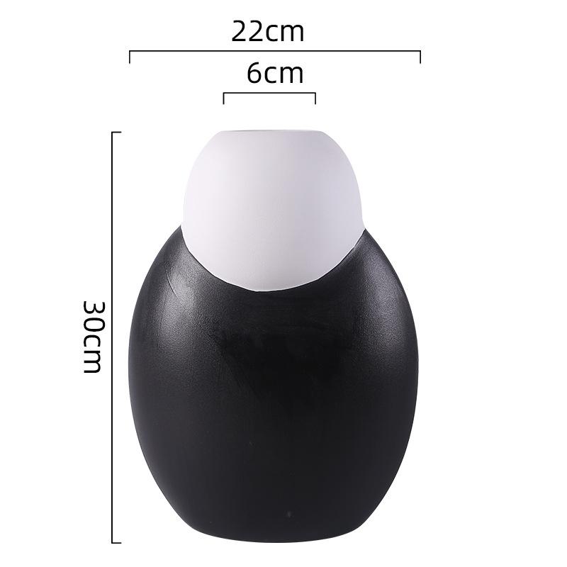 Minimalism Black and White Ceramic Vase Flowers Pots Desk Decoration Flower Arrangement Floral Vases Room Aesthetic Decor
Minimalism Black and White Ceramic Vase Flowers Pots Desk Decoration Flower Arrangement Floral Vases Room Aesthetic Decor