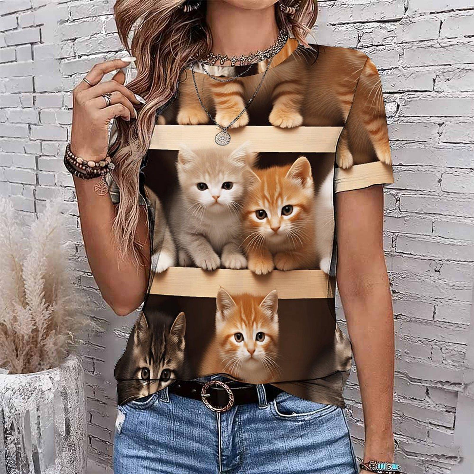 Fashion Women Retro Animalt Patterns Print T Shirt Funny Casual O-neck Short Sleeves T-shirt Summer Female Tee Shirt 8XL помаранчевий
Fashion Women Retro Animalt Patterns Print T Shirt Funny Casual O-neck Short Sleeves T-shirt Summer Female Tee Shirt 8XL помаранчевий