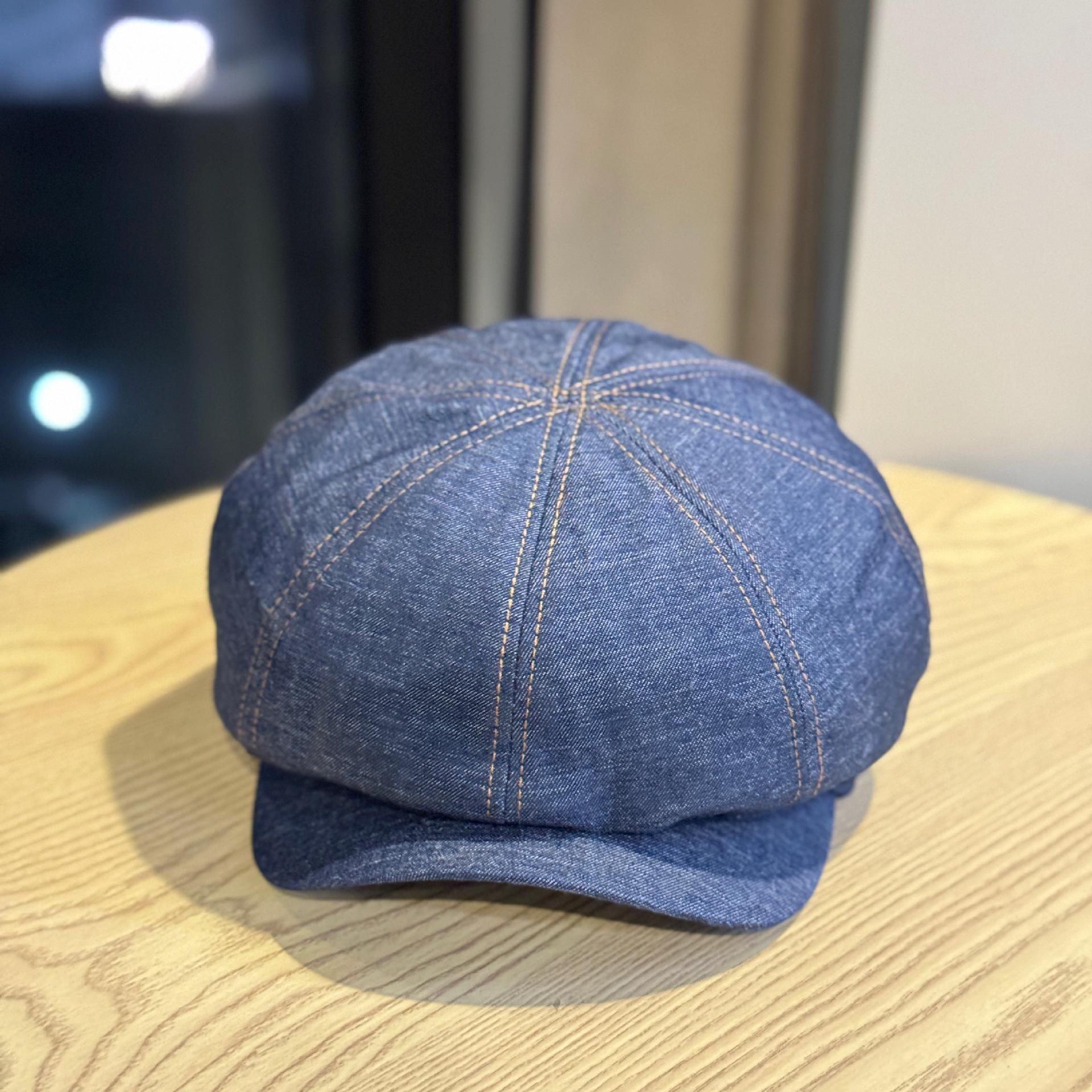 New Korean-style Dongdaemun simple casual denim newsboy cap for women, versatile for spring and autumn, retro and face-slimming Adult54-60Adjustable темно-синього кольору
New Korean-style Dongdaemun simple casual denim newsboy cap for women, versatile for spring and autumn, retro and face-slimming Adult54-60Adjustable темно-синього кольору