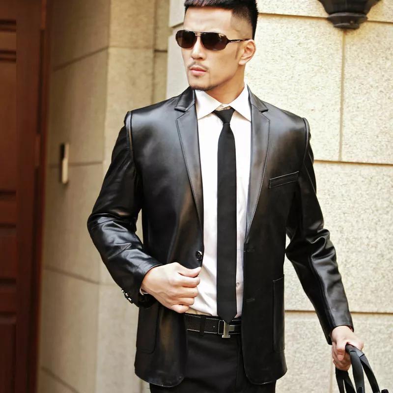 AL KHALID Черный подлинный мужской пиджак Slim Fit на двух пуговицах Мягкий кожаный пиджак из овчины XS чёрный
AL KHALID Черный подлинный мужской пиджак Slim Fit на двух пуговицах Мягкий кожаный пиджак из овчины XS чёрный