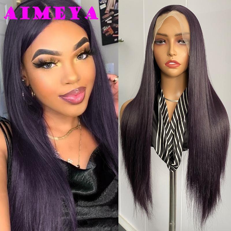 AIMEYA Dark Purple Long Silky Straight Wig Synthetic Lace Front Wigs for Women Heat Resistant Natural Hairline Daily Wear (Dark Purple,18inches&Lace Front Wigs) темно-фиолетового
AIMEYA Dark Purple Long Silky Straight Wig Synthetic Lace Front Wigs for Women Heat Resistant Natural Hairline Daily Wear (Dark Purple,18inches&Lace Front Wigs) темно-фиолетового