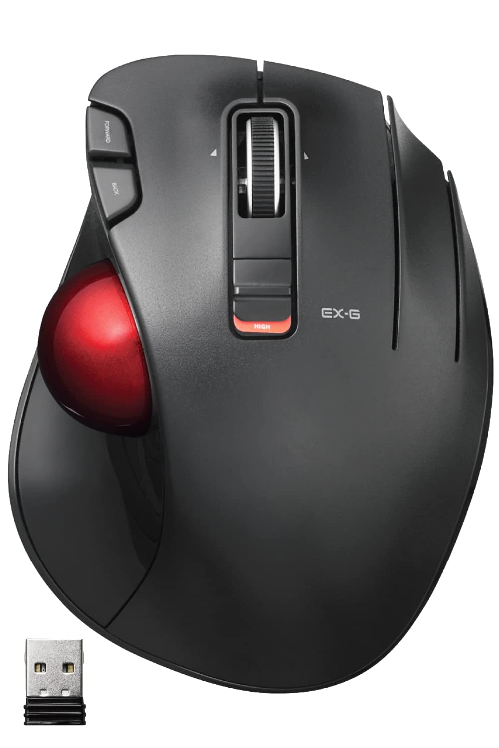 ELECOM Mouse Wireless Trackball Red Ball 6 Buttons Tilt Function and Right Adopts Gaming Grade Optical Sensor Black (Thumb) (Left Scroll) M-XT3DRBK-G
ELECOM Mouse Wireless Trackball Red Ball 6 Buttons Tilt Function and Right Adopts Gaming Grade Optical Sensor Black (Thumb) (Left Scroll) M-XT3DRBK-G
