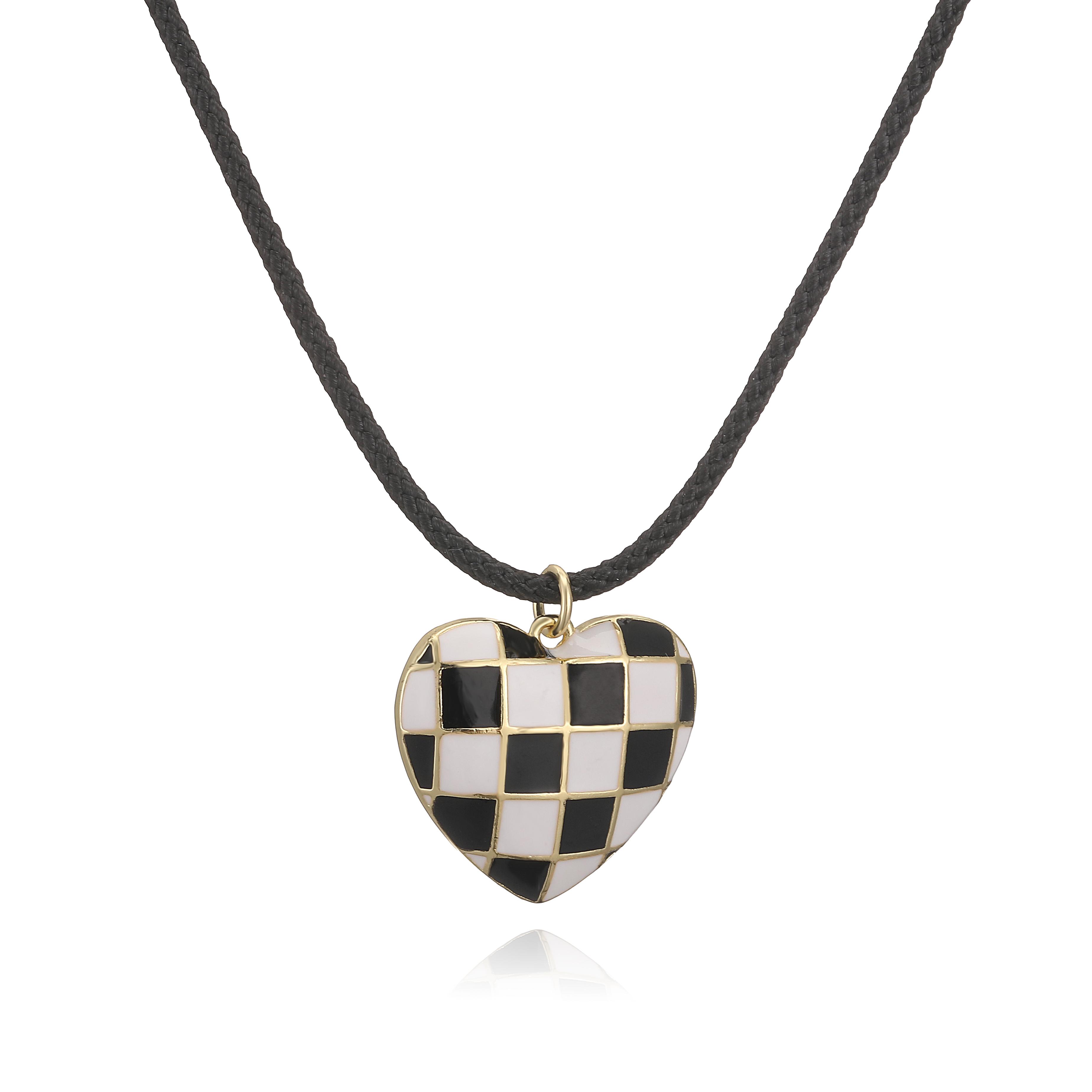 Heart-shaped Candy-Coloured Tartan Pendant Necklace/Earrings Ladies Sweetheart Y2K Style Jewellery Rope Chain Necklace Other
Heart-shaped Candy-Coloured Tartan Pendant Necklace/Earrings Ladies Sweetheart Y2K Style Jewellery Rope Chain Necklace Other