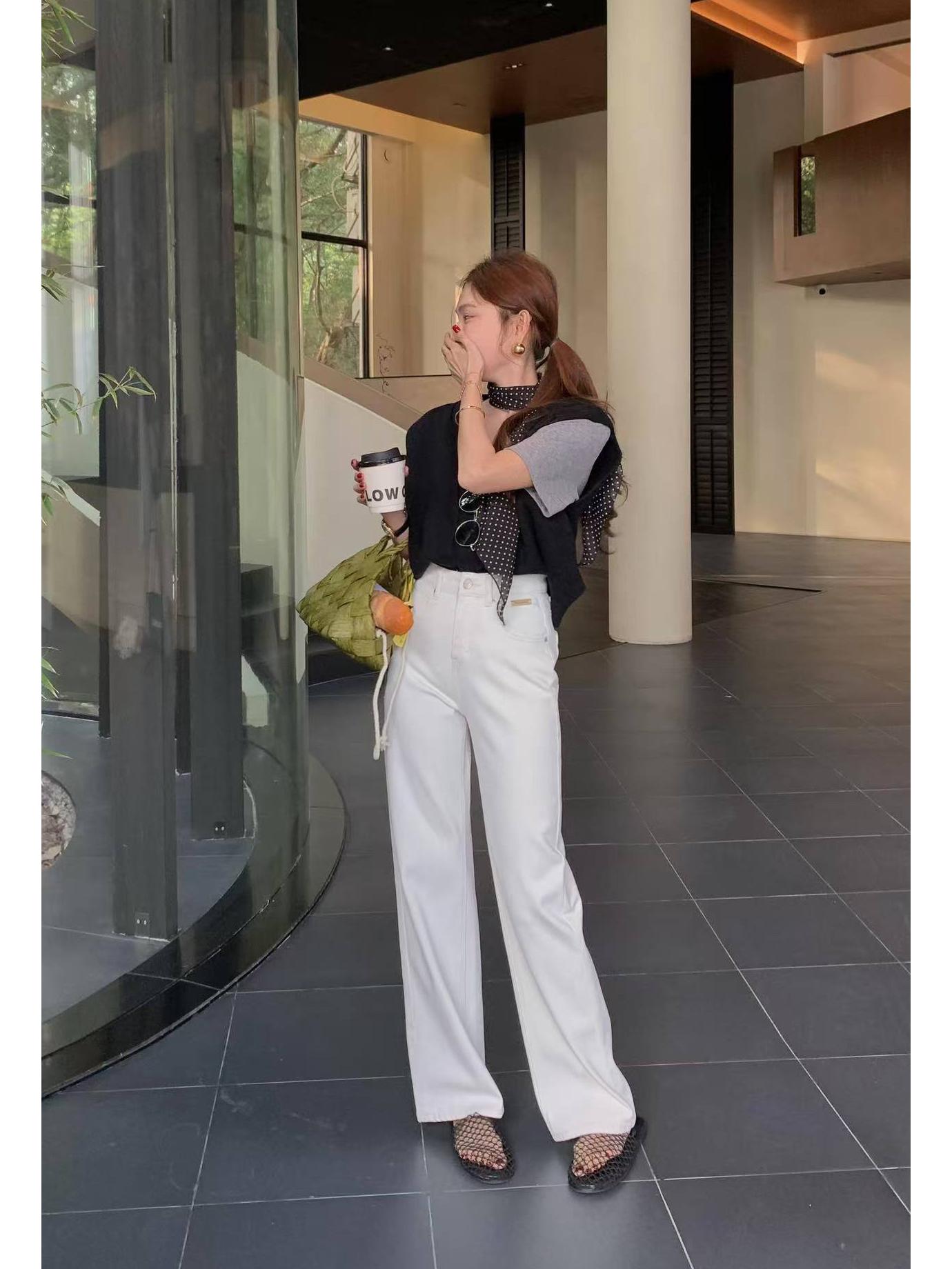 Весенние новинки: Европейский и корейский стиль, эластичные джинсы скинни широкие от колена, универсальные и повседневные, цвет «рис» и «абрикос». 27
Весенние новинки: Европейский и корейский стиль, эластичные джинсы скинни широкие от колена, универсальные и повседневные, цвет «рис» и «абрикос». 27