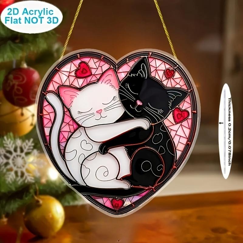 2D Flat Acrylic Valentine S Day Cat Decoration Sign, Cat Lovers Gift, Suitable for wall decoration, porch, room, villa, accents Home, Hallway, or Work 15*15CM
2D Flat Acrylic Valentine S Day Cat Decoration Sign, Cat Lovers Gift, Suitable for wall decoration, porch, room, villa, accents Home, Hallway, or Work 15*15CM