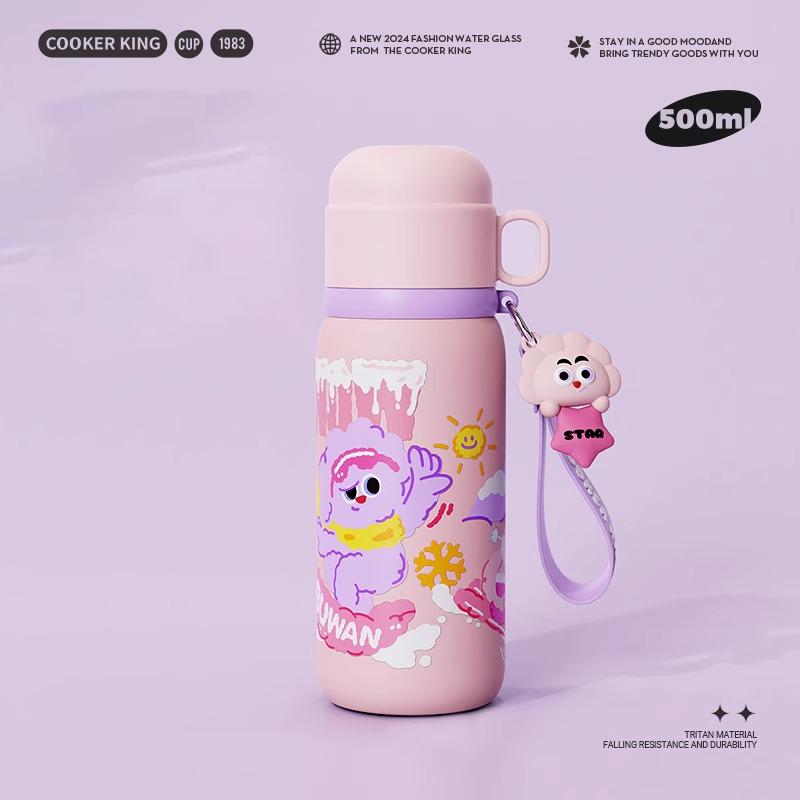 COOKER KING 500ML Straw Thermal Water Bottle Cartoon Stainless Steel Thermos Cup For Kids Students Portable Travel Vacuum Mug 500ML рожевий
COOKER KING 500ML Straw Thermal Water Bottle Cartoon Stainless Steel Thermos Cup For Kids Students Portable Travel Vacuum Mug 500ML рожевий