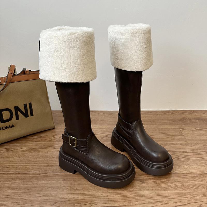Зимние двусторонние бархатные ботфорты на толстой подошве 2024, ретро рыцарские сапоги со складками и пряжкой, женские сапоги-чулки 35 коричневый
Зимние двусторонние бархатные ботфорты на толстой подошве 2024, ретро рыцарские сапоги со складками и пряжкой, женские сапоги-чулки 35 коричневый