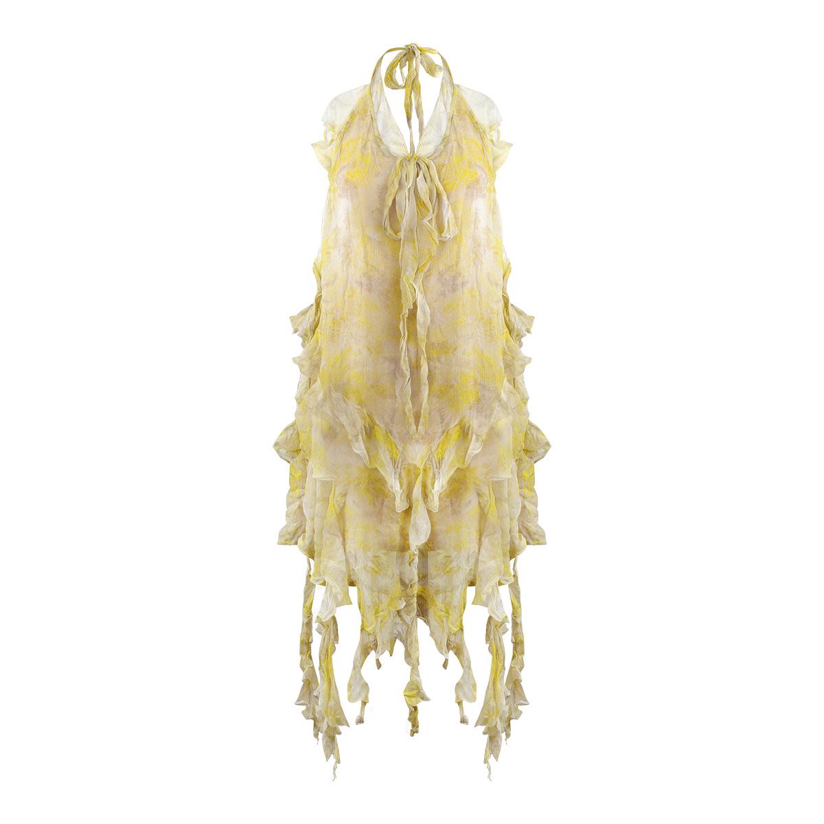 Lemon Tree Bohemian Ruffle Halterneck Sundress - Spring/Summer Vacation Style XS
Lemon Tree Bohemian Ruffle Halterneck Sundress - Spring/Summer Vacation Style XS