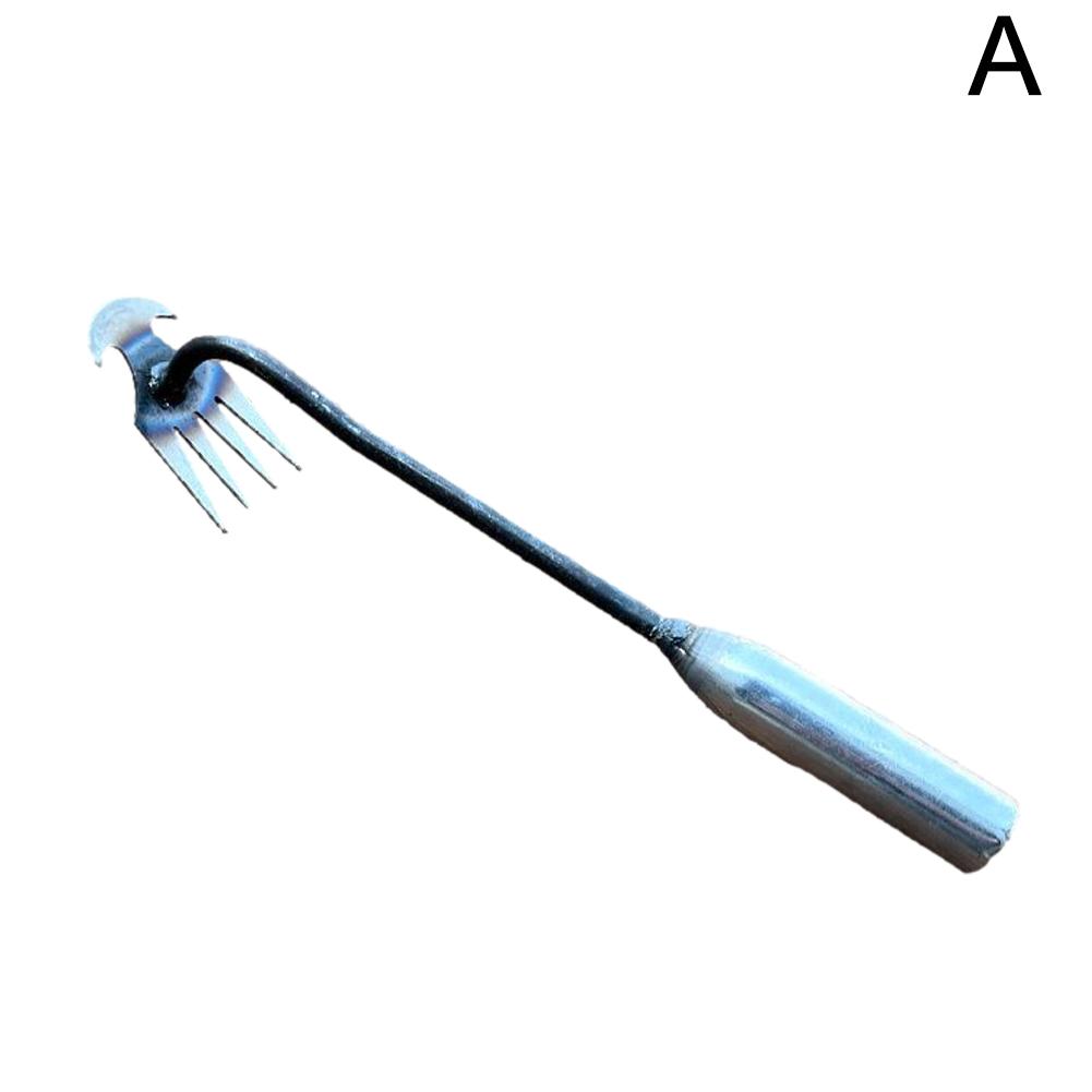 Садовый культиватор Инструмент для прополки из марганцевой стали Эргономичная ручка Грабли для рыхлой почвы Прочная V-образная вилка Ручной садовый инструмент