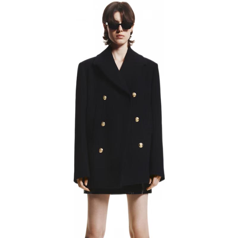 MO&Co. Autumn Merino Wool T-Silhouette Lapel Coat M 165
MO&Co. Autumn Merino Wool T-Silhouette Lapel Coat M 165