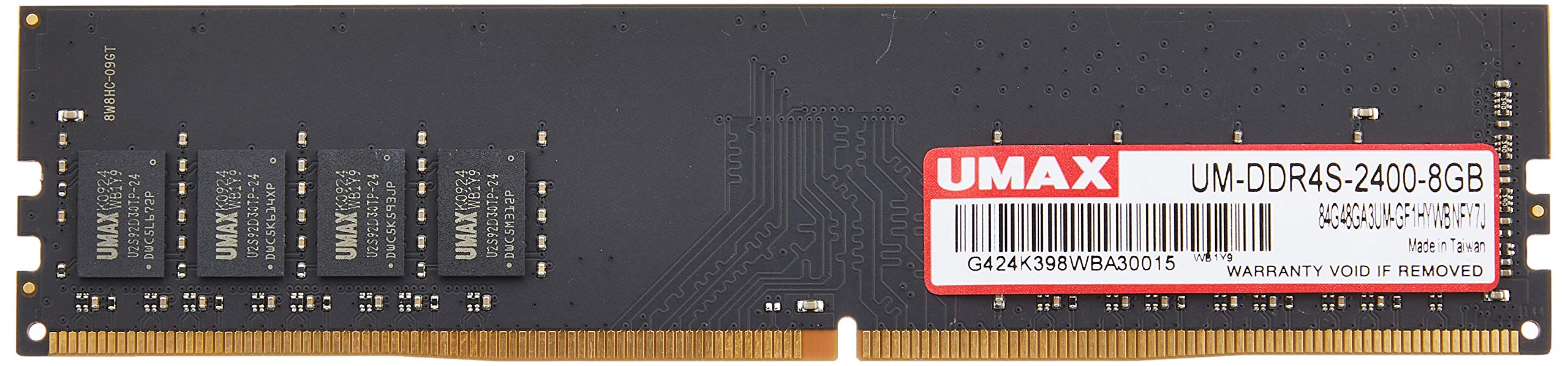 UMAX Technologies Desktop DDR4 8GB x 1 piece without heat sink Long-DIMM (Model number UM-DDR4S-2400-8GB)
UMAX Technologies Desktop DDR4 8GB x 1 piece without heat sink Long-DIMM (Model number UM-DDR4S-2400-8GB)