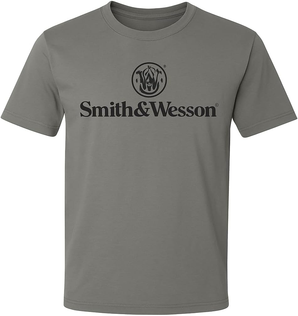 Smith & Wesson Officially Licensed Men s Short Sleeve Crew Neck T-Shirt, S&W Classic Stacked Logo Graphic Tee 5XL різнокольоровий
Smith & Wesson Officially Licensed Men s Short Sleeve Crew Neck T-Shirt, S&W Classic Stacked Logo Graphic Tee 5XL різнокольоровий