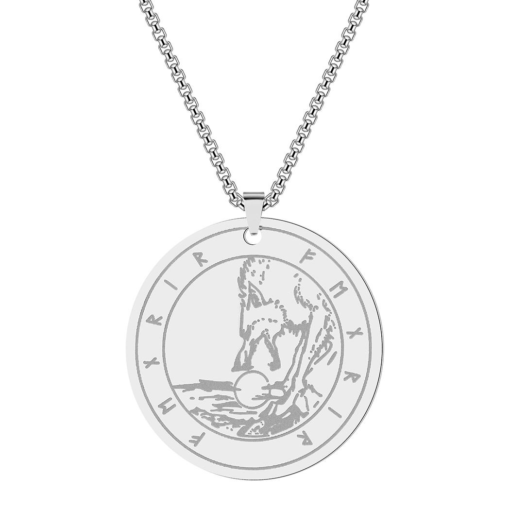 Vintage Fenrir Wolf Pendant Necklace Norse Mythology Jewelry Gift for Men Women Loki Amulet Choker Chain срібний
Vintage Fenrir Wolf Pendant Necklace Norse Mythology Jewelry Gift for Men Women Loki Amulet Choker Chain срібний