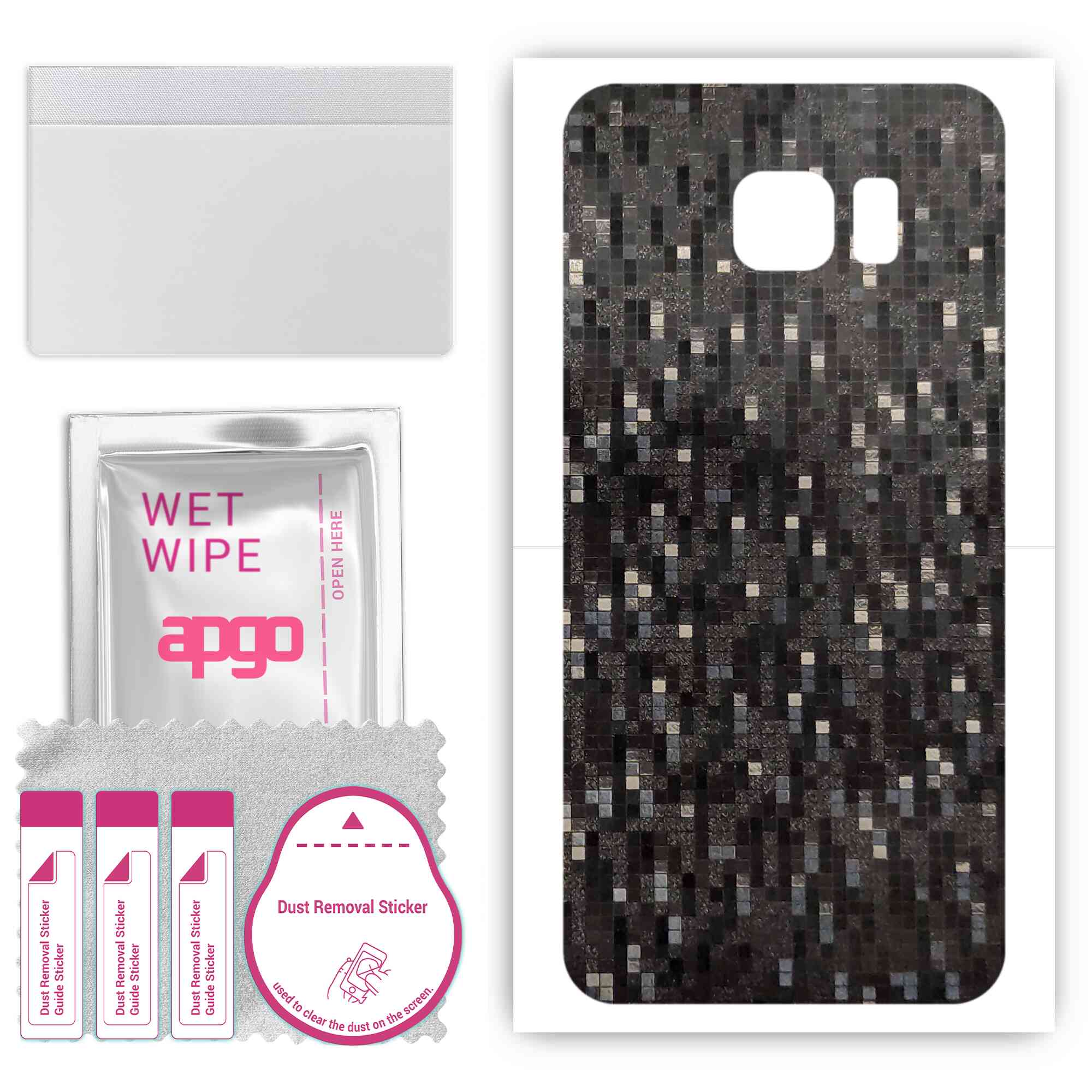 apgo Protective Skin Sticker for the back compatible with Samsung Galaxy S7 active, Wrap Film, Foil, Vinyl - Pattern Carbon Black Pixel
apgo Protective Skin Sticker for the back compatible with Samsung Galaxy S7 active, Wrap Film, Foil, Vinyl - Pattern Carbon Black Pixel