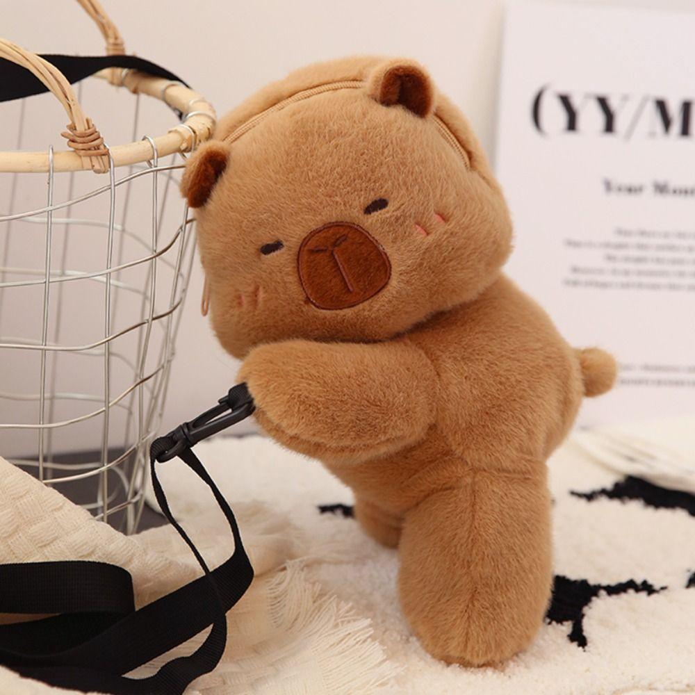 Animal Cartoon Capybara Plush Handbag Large Capacity Capybara Plush Backpackc Couple Capybara
Animal Cartoon Capybara Plush Handbag Large Capacity Capybara Plush Backpackc Couple Capybara
