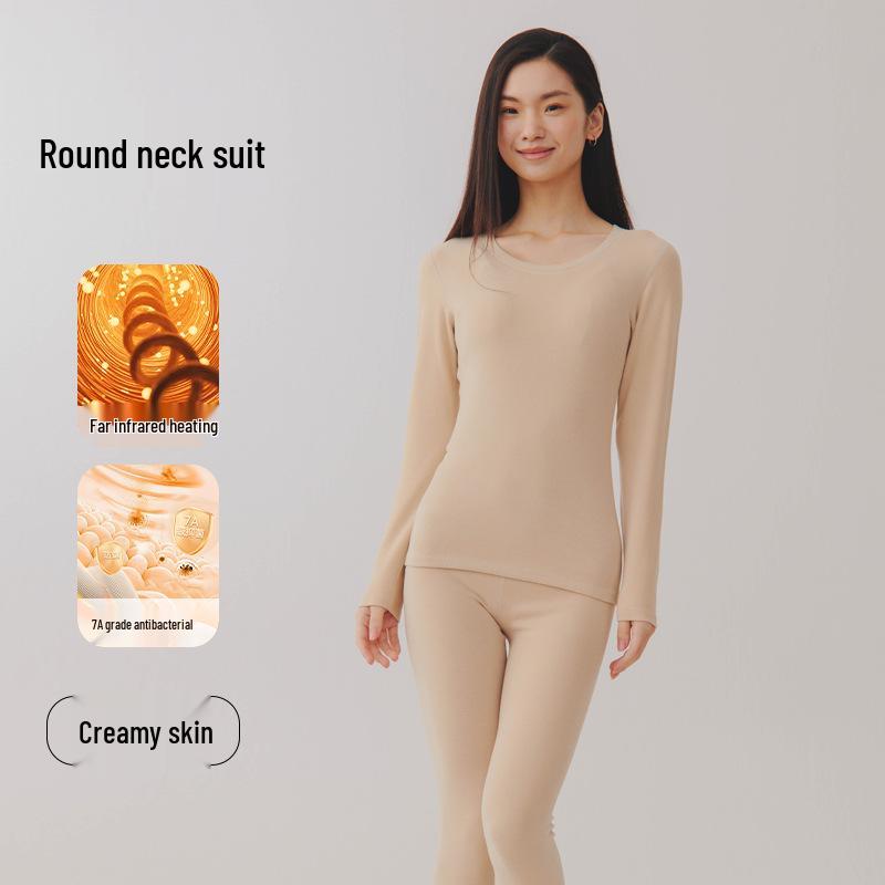 320 г Женский очень толстый флисовый комплект теплого термобелья из акрила - Антибактериальный, с круглым вырезом, Осень/Зима Large
320 г Женский очень толстый флисовый комплект теплого термобелья из акрила - Антибактериальный, с круглым вырезом, Осень/Зима Large