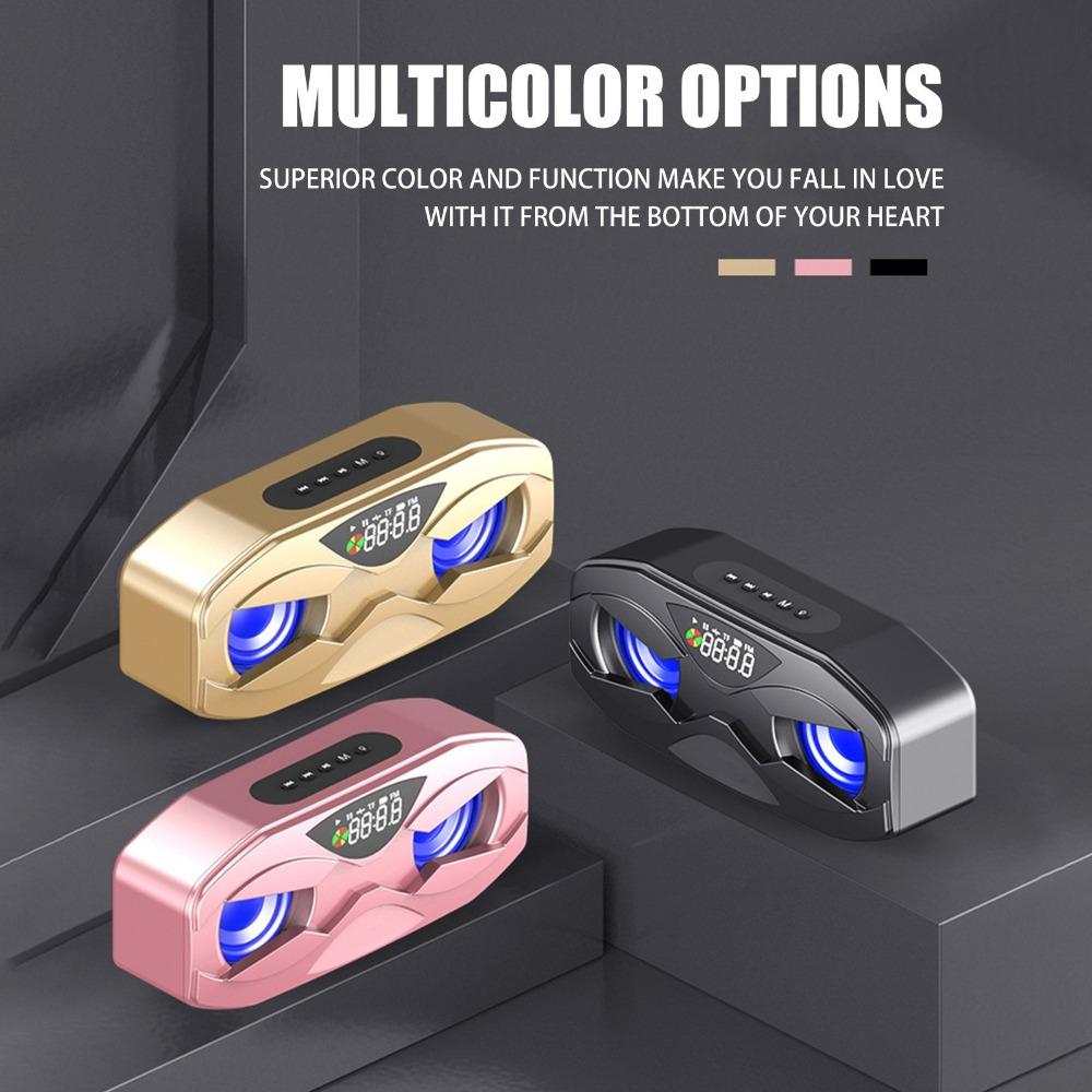 Сабвуфер M5 Bluetooth-динамик Светодиодный дисплей M5 FM-радио Громкоговоритель Открытый/настольный
Сабвуфер M5 Bluetooth-динамик Светодиодный дисплей M5 FM-радио Громкоговоритель Открытый/настольный