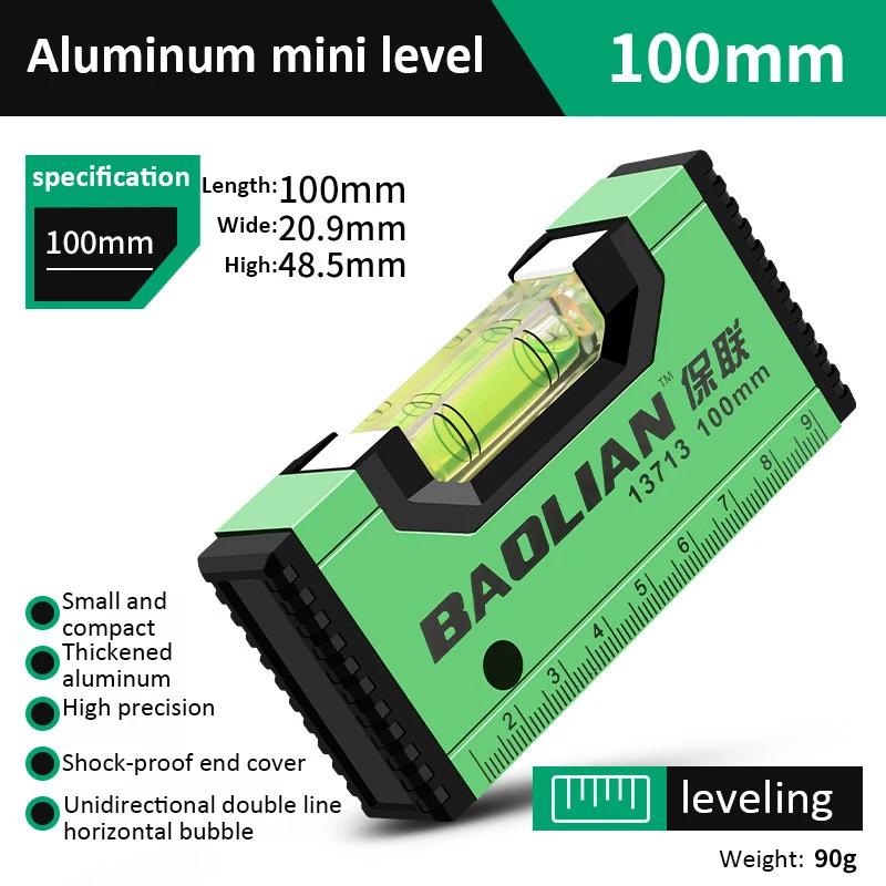 100-200MM Мини-уровень Портативный Магнитный Карманный Уровень Высокоточный Алюминиевый Структура Спиртовой Пузырьковый Уровень Горизонтальный Уровень
100-200MM Мини-уровень Портативный Магнитный Карманный Уровень Высокоточный Алюминиевый Структура Спиртовой Пузырьковый Уровень Горизонтальный Уровень