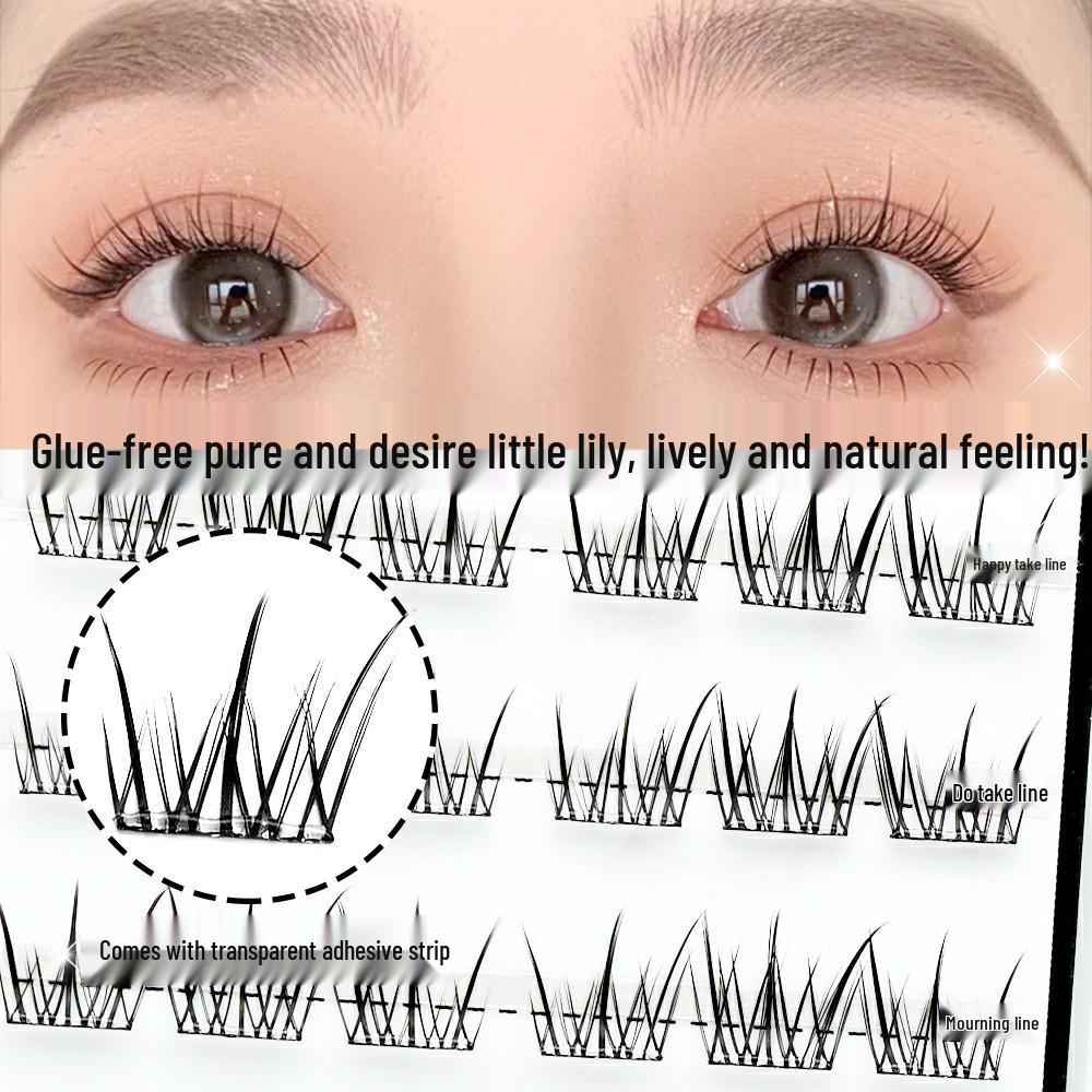 Pure & Desirable Little Lily Natural Beginner False Eyelashes - Segmented Comic Style, Black Stem, Large Capacity (8 Rows)
Pure & Desirable Little Lily Natural Beginner False Eyelashes - Segmented Comic Style, Black Stem, Large Capacity (8 Rows)