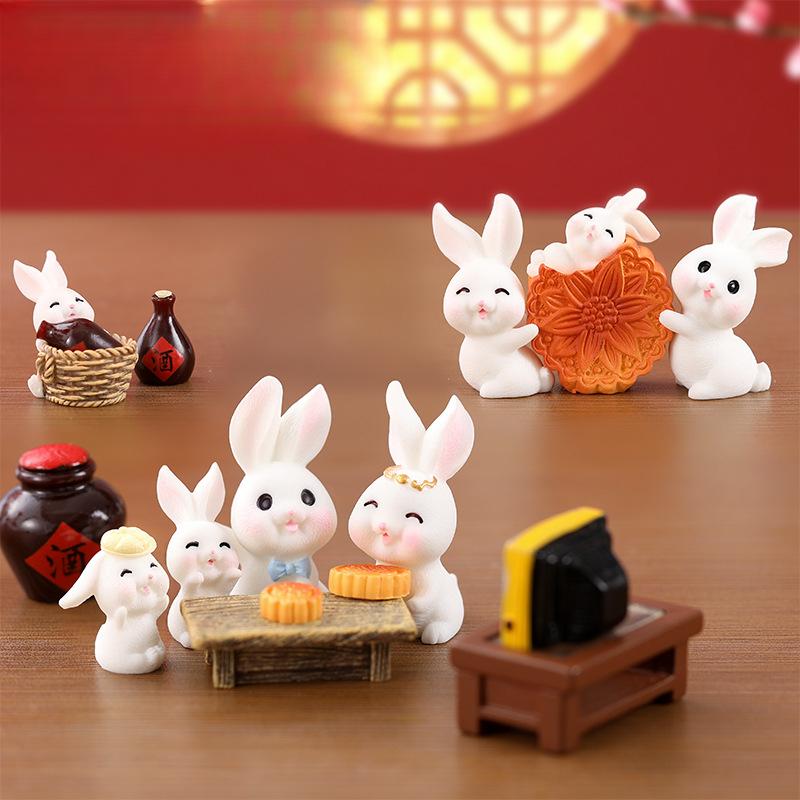 Cute Micro-landscape Mid-Autumn Festival Little Rabbit MooncakeGarden Decoration AccessoriesDesktop Car Resin Small Ornaments No. 15
Cute Micro-landscape Mid-Autumn Festival Little Rabbit MooncakeGarden Decoration AccessoriesDesktop Car Resin Small Ornaments No. 15