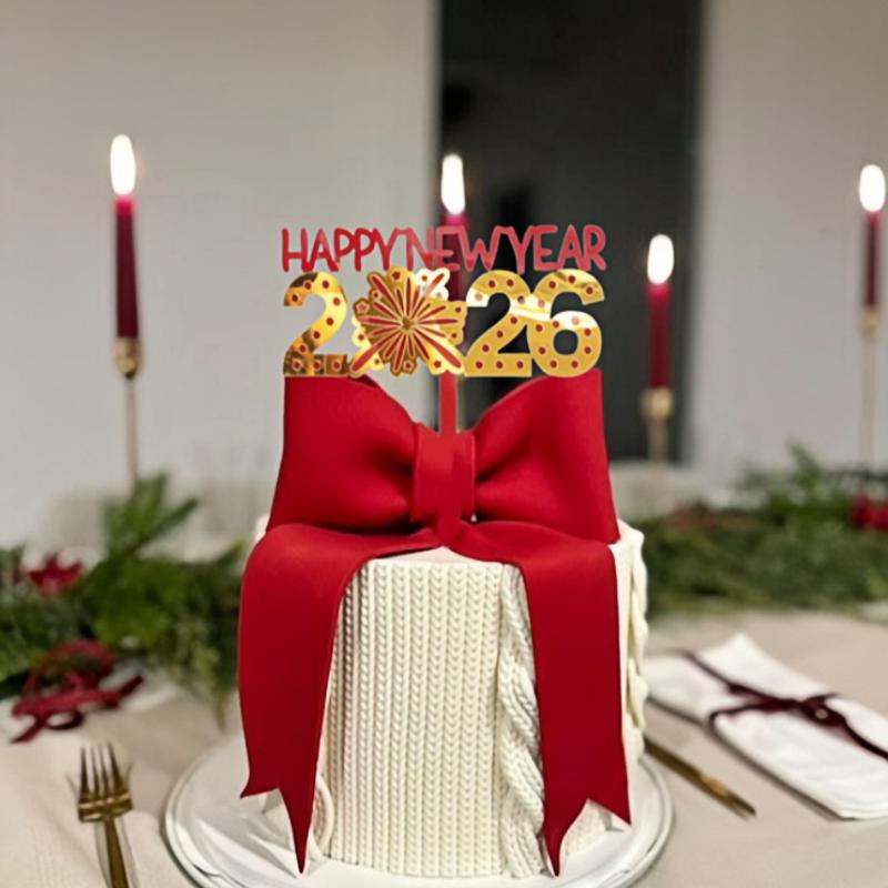 Hello 2026 New Year Acrylic Cake Decoration Golden Red Cake Topper Decor
Hello 2026 New Year Acrylic Cake Decoration Golden Red Cake Topper Decor