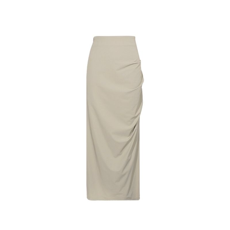 Fashion High Waist Crimp Sexy Slimming Slit Skirt Light Khaki S
Fashion High Waist Crimp Sexy Slimming Slit Skirt Light Khaki S
