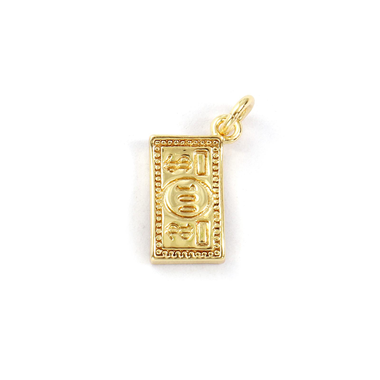 2 PCs Brass Charms 18K Gold Plated Dollar Pendants For DIY Necklace Bracelet Jewelry Making Craft Findings
2 PCs Brass Charms 18K Gold Plated Dollar Pendants For DIY Necklace Bracelet Jewelry Making Craft Findings