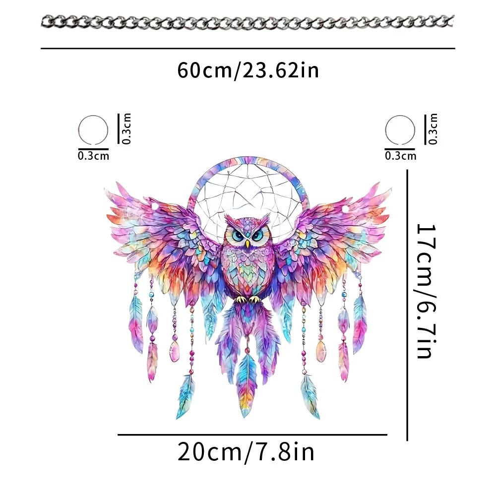 2025 Colorful Owl Sun Catcher Wall Hanging Window Decor Present Acrylic Stained Glass Hanging Home Garden Gift Wind Chimes різнокольоровий
2025 Colorful Owl Sun Catcher Wall Hanging Window Decor Present Acrylic Stained Glass Hanging Home Garden Gift Wind Chimes різнокольоровий