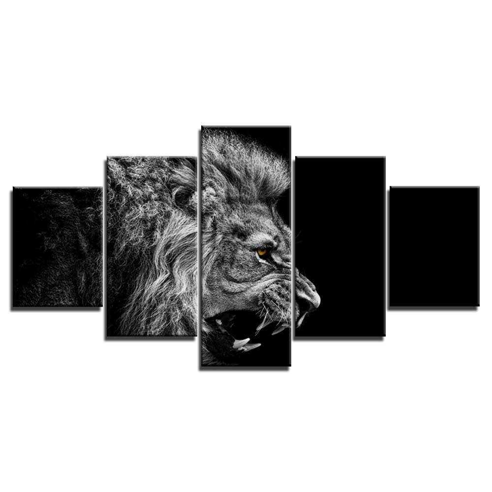 No Framed 5 Pieces Wild Lions Animal Black and White Mural Wall Art Canvas Posters Pictures Paintings Home Decor for Living Room 20x35 20x45 20x55cm
No Framed 5 Pieces Wild Lions Animal Black and White Mural Wall Art Canvas Posters Pictures Paintings Home Decor for Living Room 20x35 20x45 20x55cm