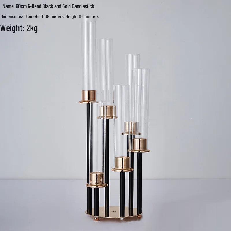 Multi-Arm Black Iron Candlestick for Weddings and Events
Multi-Arm Black Iron Candlestick for Weddings and Events