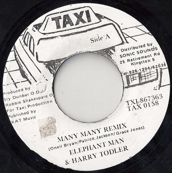 7inch Record ELEPHANT MAN & HARRY TODDLER - Many Many Remix TAX0154 Taxi Japan Rap & Hip-Hop/R&B Used
7inch Record ELEPHANT MAN & HARRY TODDLER - Many Many Remix TAX0154 Taxi Japan Rap & Hip-Hop/R&B Used