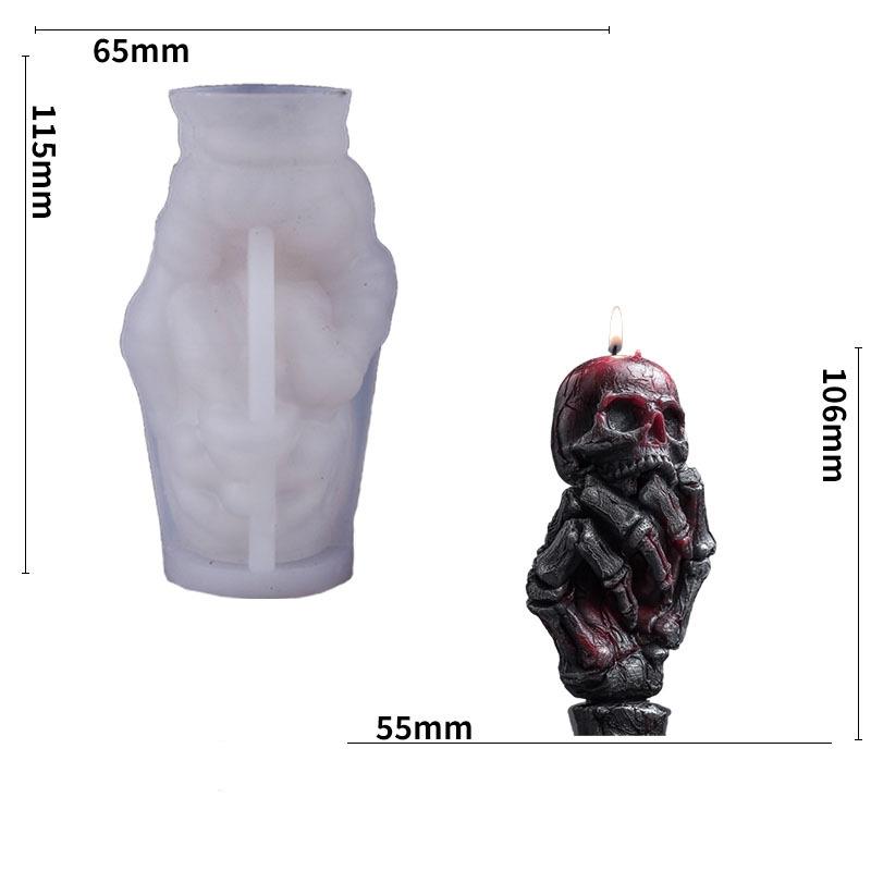 Skeleton Hand Silicone Mold Food-Grade Horror Skeleton Mold Bone Hand Candle Mold Non-Toxic For Chocolate Making Gifts Parties
Skeleton Hand Silicone Mold Food-Grade Horror Skeleton Mold Bone Hand Candle Mold Non-Toxic For Chocolate Making Gifts Parties