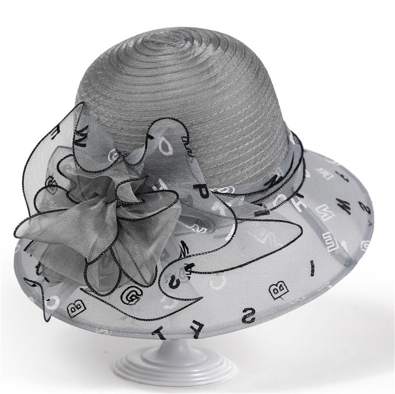 Elegant temperament organza hat spring summer cool hat bucket hat versatile mother hat sun hat M(56-58cm) сірий колір
Elegant temperament organza hat spring summer cool hat bucket hat versatile mother hat sun hat M(56-58cm) сірий колір
