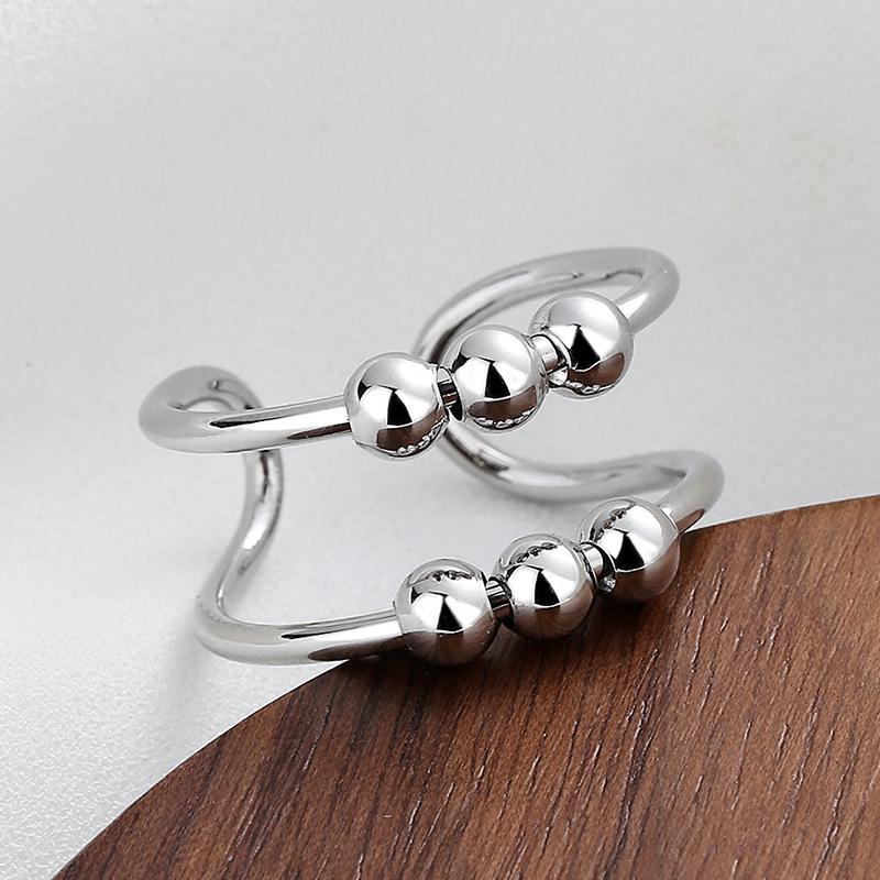 Women s Dual Layer Adjustable Anxiety Relief Ring Adjustable opening
Women s Dual Layer Adjustable Anxiety Relief Ring Adjustable opening