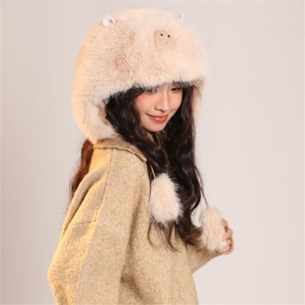 Korean Style Big Pullover Hat Soft Thickened Wide Brimmed Hat Plush Ear Protection Cap Keep Warm бежевий
Korean Style Big Pullover Hat Soft Thickened Wide Brimmed Hat Plush Ear Protection Cap Keep Warm бежевий