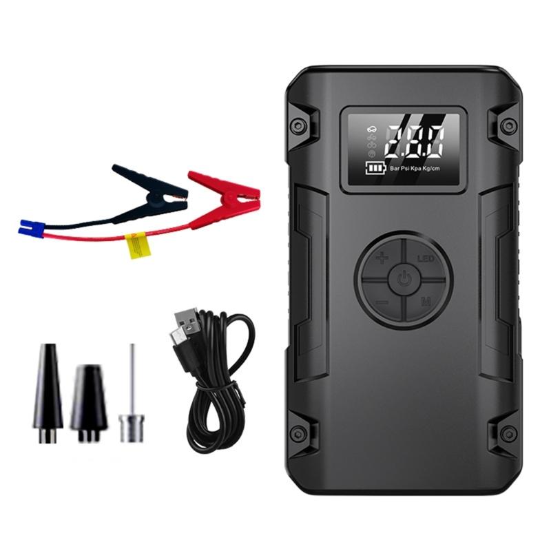 Bike Car Starting Device Jump Starters Digital Tire Inflator, with LED Light for Unexpected Low Tire Pressure Situations 1
Bike Car Starting Device Jump Starters Digital Tire Inflator, with LED Light for Unexpected Low Tire Pressure Situations 1