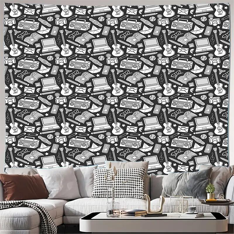 Bohemian Tapestry Wall Hanging Music Lover Gift Aesthetic Room Decor College Dorm Decor Vintage Wall Art Black and White Pattern 74x94cm(29x37in)
Bohemian Tapestry Wall Hanging Music Lover Gift Aesthetic Room Decor College Dorm Decor Vintage Wall Art Black and White Pattern 74x94cm(29x37in)