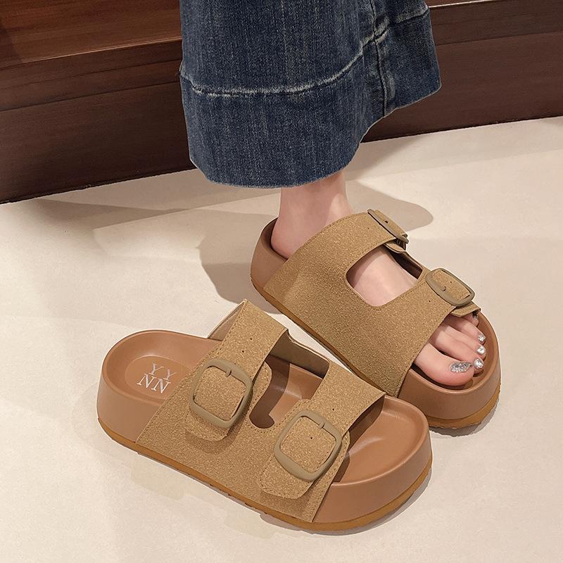 Thick-soled Boken slippers women s summer wear retro versatile casual sandals new one-word Boken sandals 35
Thick-soled Boken slippers women s summer wear retro versatile casual sandals new one-word Boken sandals 35