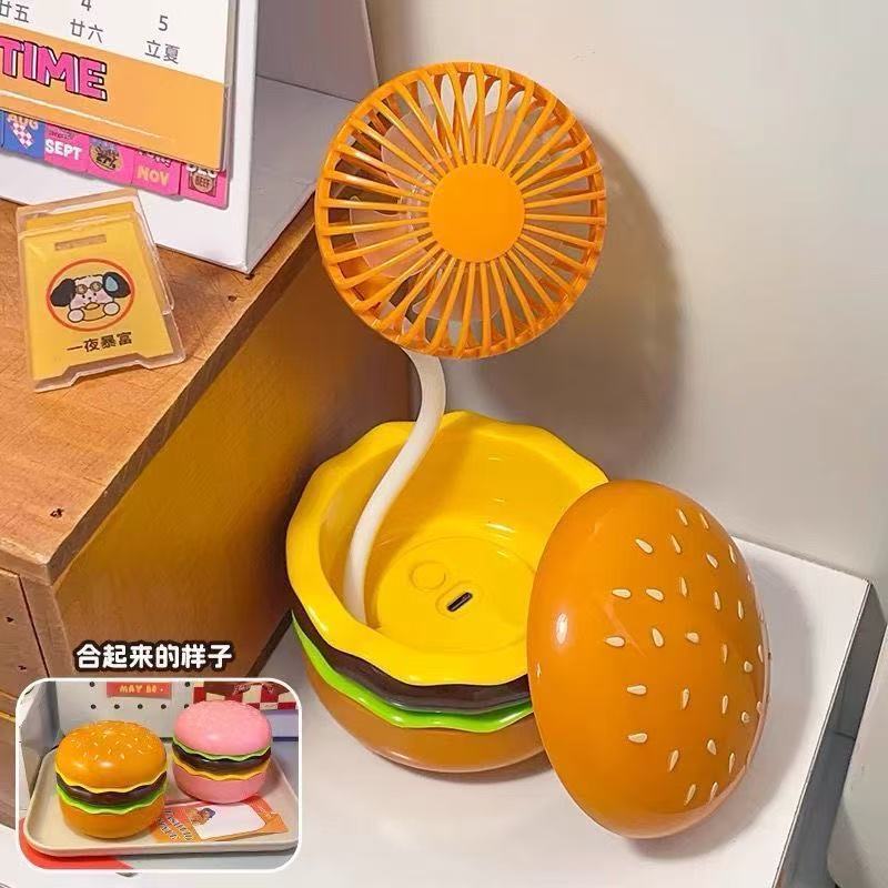 Hamburger Electric Fan Portable Pocket Hand-held Fans USB Rechargeable Mini Fan with Beauty Mirror Storage Box жовтий
Hamburger Electric Fan Portable Pocket Hand-held Fans USB Rechargeable Mini Fan with Beauty Mirror Storage Box жовтий