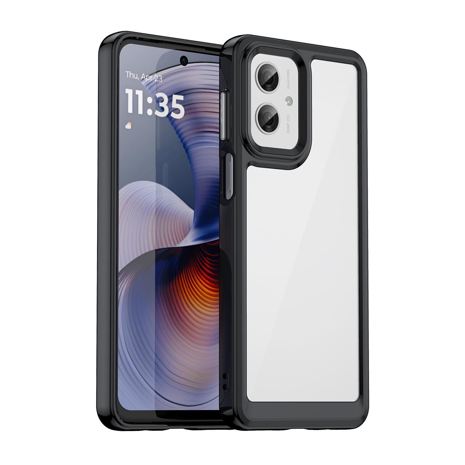 For Motorola Moto G55 5G Phone Case WANLONFENG XC Series TPU Acrylic Cover with Tempered Glass (Big Lens Hole) Black
For Motorola Moto G55 5G Phone Case WANLONFENG XC Series TPU Acrylic Cover with Tempered Glass (Big Lens Hole) Black