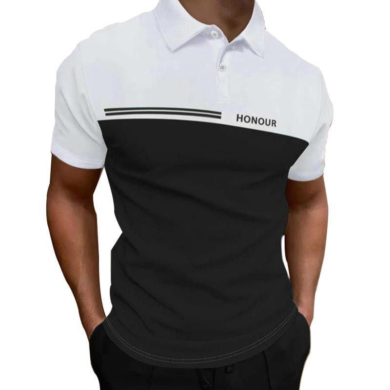 Новая модная мужская рубашка-поло с коротким рукавом Slim Fit, мужская спортивная рубашка-поло для гольфа с лацканами.
Новая модная мужская рубашка-поло с коротким рукавом Slim Fit, мужская спортивная рубашка-поло для гольфа с лацканами.
