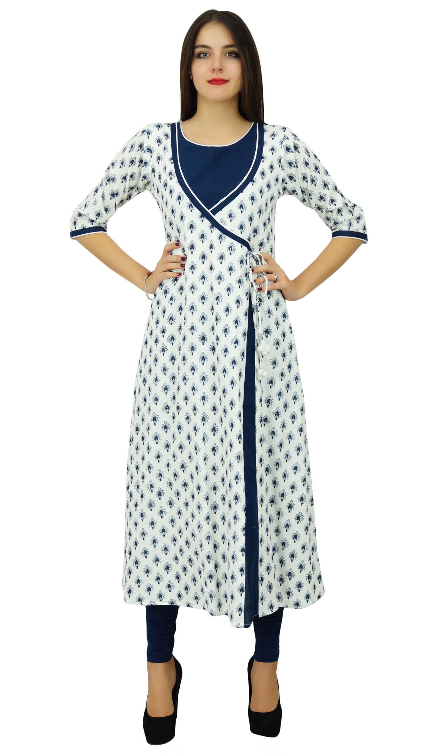 Bimba Womens White Angrakha Style Cotton Kurta Designer Indian Kurti Summer Party Day 10 белый
Bimba Womens White Angrakha Style Cotton Kurta Designer Indian Kurti Summer Party Day 10 белый