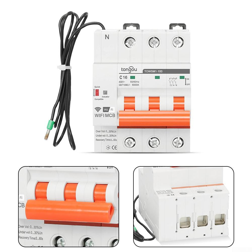 Автоматический выключатель на DIN-рейку 3P 16A с автоматическим повторным включением 
Автоматический выключатель на DIN-рейку 3P 16A с автоматическим повторным включением