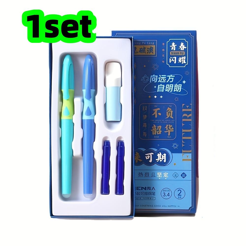 1 Set of Blue Fountain Pens, Heat-Sensitive Erasable Pens for Elementary School Students, Gift Box, Gift, Prize, Reward, Ideal Gift for Practicing
1 Set of Blue Fountain Pens, Heat-Sensitive Erasable Pens for Elementary School Students, Gift Box, Gift, Prize, Reward, Ideal Gift for Practicing